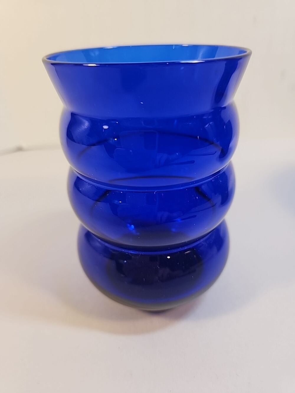 1 Louie Glass Harpo Cobalt Blue 6 Oz Flat Tumbler